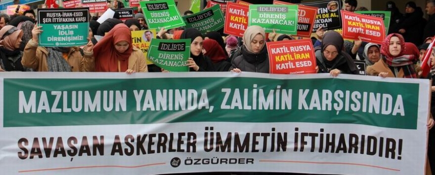 İdlib Katliamı  Protesto Edildi